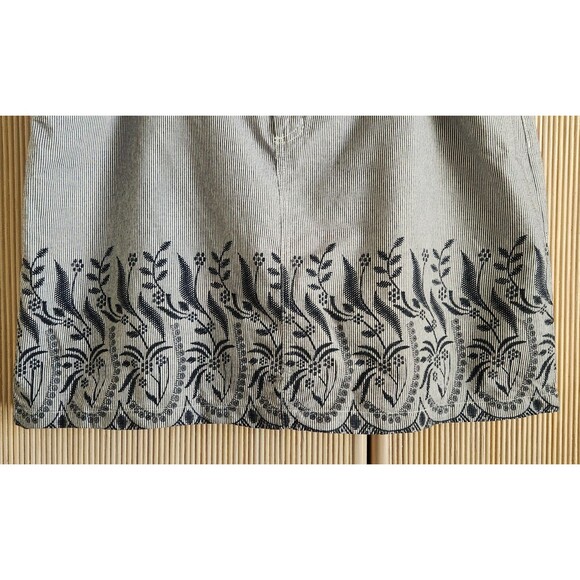 Croft & Barrow Women's Skort 16W Mid-Rise Classic Summer Floral Stripes NWT - Picture 6 of 14